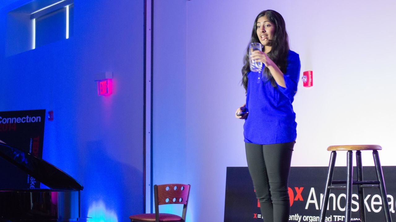 Kurup has given Ted talks and won numerous awards thanks to her ingenious invention -- a solar-activated material that reduces the bateria in water.