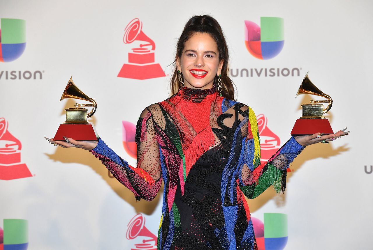 At last year's Latin Grammys, Rosalía took home two trophys.