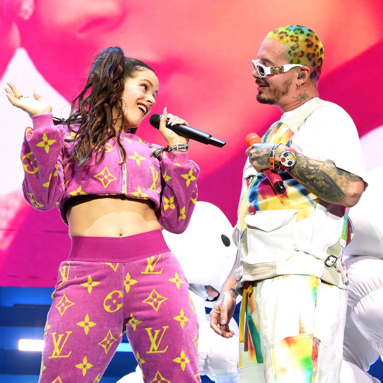 Rosalía collaborated with J Balvin on the award-winning single "Con Altura." 