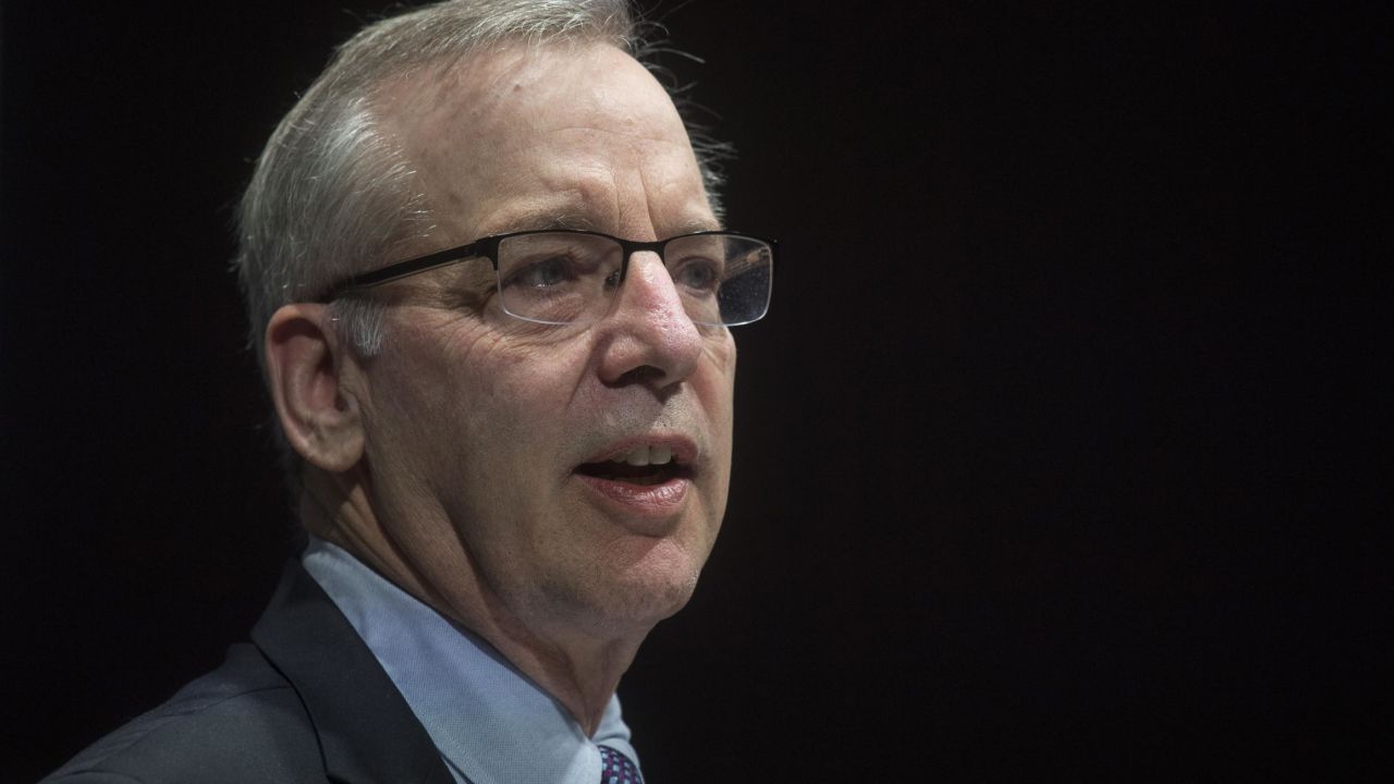 President of the Federal Reserve Bank of New York, Bill Dudley speaks during the Bank of England Markets Forum 2018 event at Bloomberg in central London on May 24, 2018. (Photo by Victoria Jones / POOL / AFP)        (Photo credit should read VICTORIA JONES/AFP/Getty Images)