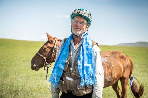 Bob Long, 70, became the oldest person to ever complete the Mongol Derby and the oldest to ever win it. 