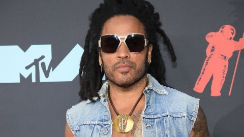 Lenny Kravitz is missing his sunglasses. (Photo by Dimitrios Kambouris/Getty Images)