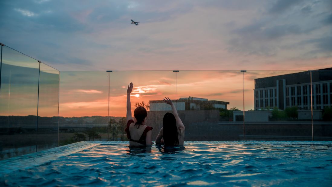 <strong>Pool with a view: </strong>Paradise City boasts a pool with a spectacular view, especially at sunset.