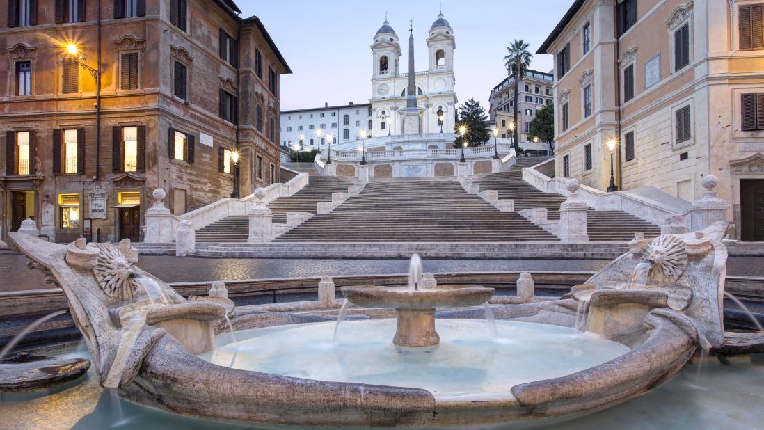 <strong>Rome:</strong> One of the Eternal City's hottest new hotels is Hotel de la Ville, an authentic Roman palazzo situated above the famed Spanish Steps.