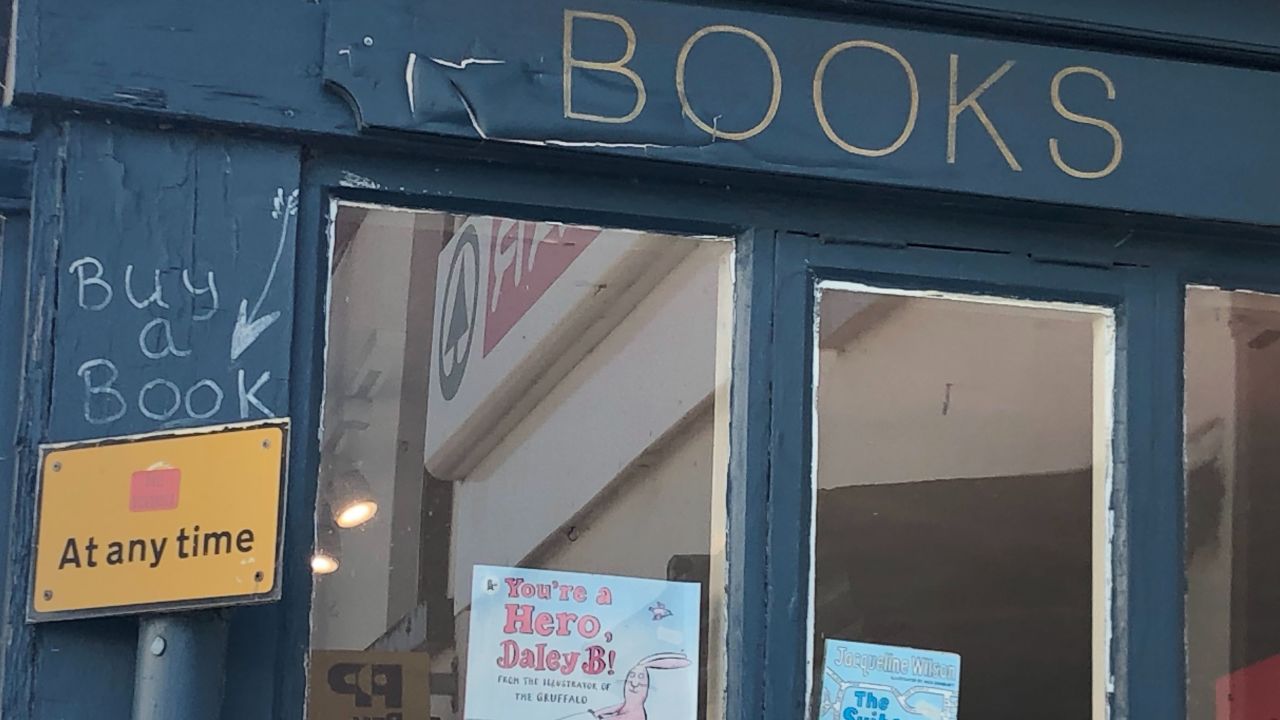 You can't walk many steps within Hay, without a little nudge into a bookstore.