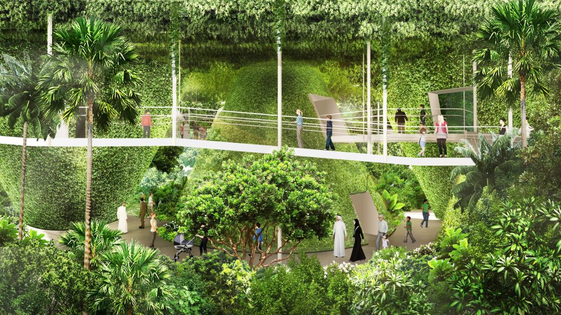 The Pavilion is inspired by its theme of 'Nature. Nurture. Future.' It is designed to showcase the Singapore's innovations and aspirations as a resilient, livable city in a garden.