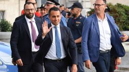 Italy's Five Star Movement leader Luigi Di Maio arrives for a meeting with the Italian President as part of a second round of consultations with political parties.