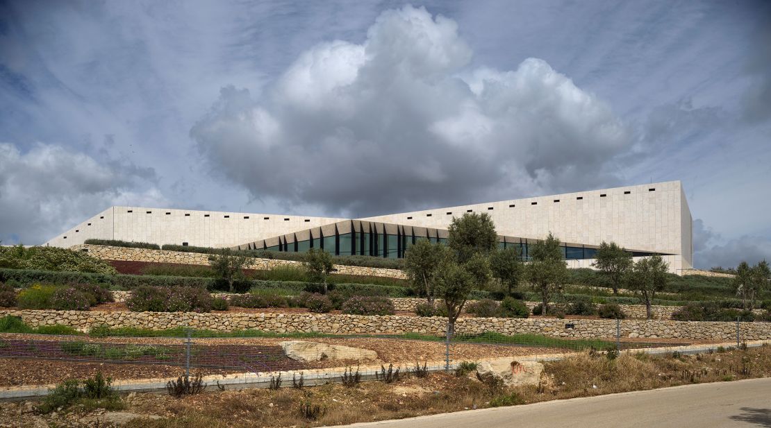 The Palestinian Museum, in Birzeit, which sits on top of a terraced hill overlooking the Mediterranean.