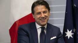 Italian Prime Minister Giuseppe Conte on day three of the G7 Summit on August 26, 2019 in Biarritz, France.  (Photo by Rita Franca/NurPhoto via Getty Images)