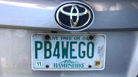 pee before we go license plate