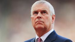 LONDON, ENGLAND - AUGUST 04:  Prince Andrew, Duke of York looks on during day one of the 16th IAAF World Athletics Championships London 2017 at The London Stadium on August 4, 2017 in London, United Kingdom.  (Photo by Richard Heathcote/Getty Images)