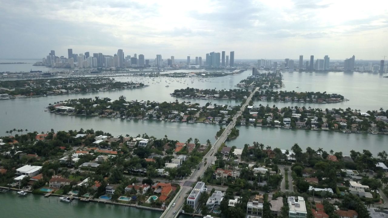 Many places in Miami, Miami Beach and the surrounding islands sit just feet above sea level.