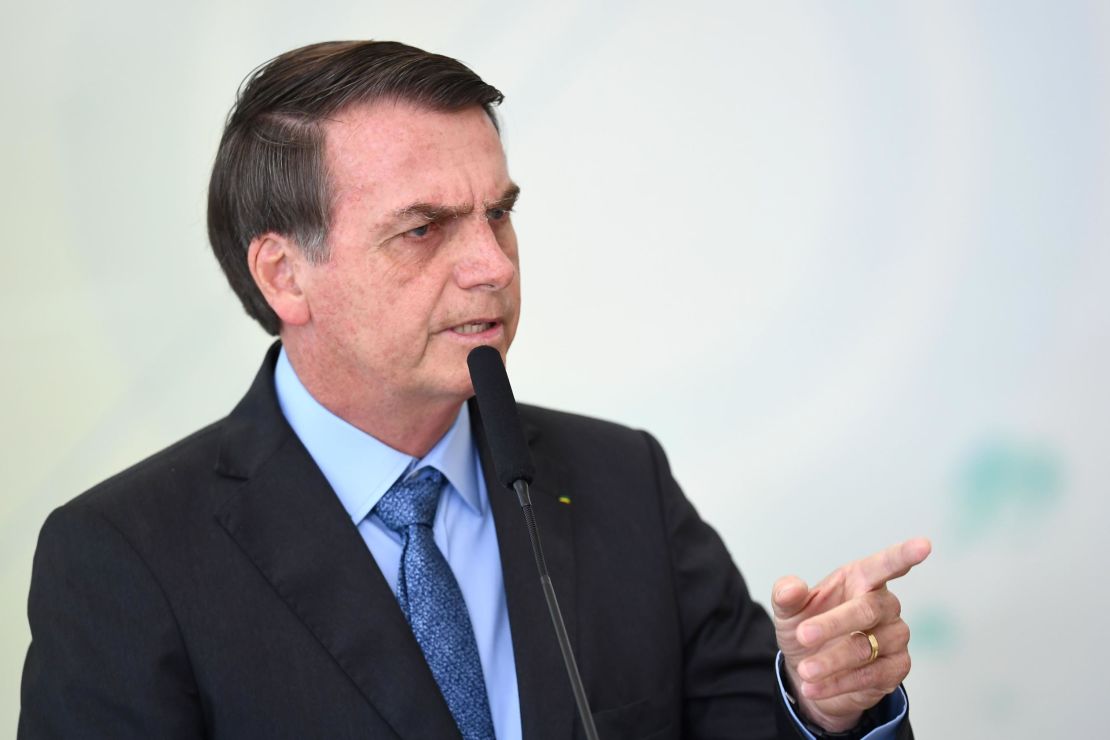 Brazilian President Jair Bolsonaro banned the use of fire to clear land throughout Brazil on Wednesday.