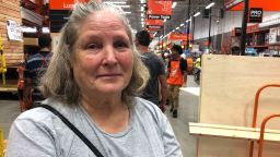 Deborah Thomas was in tears Friday morning as she worried about how her animals would survive the storm.