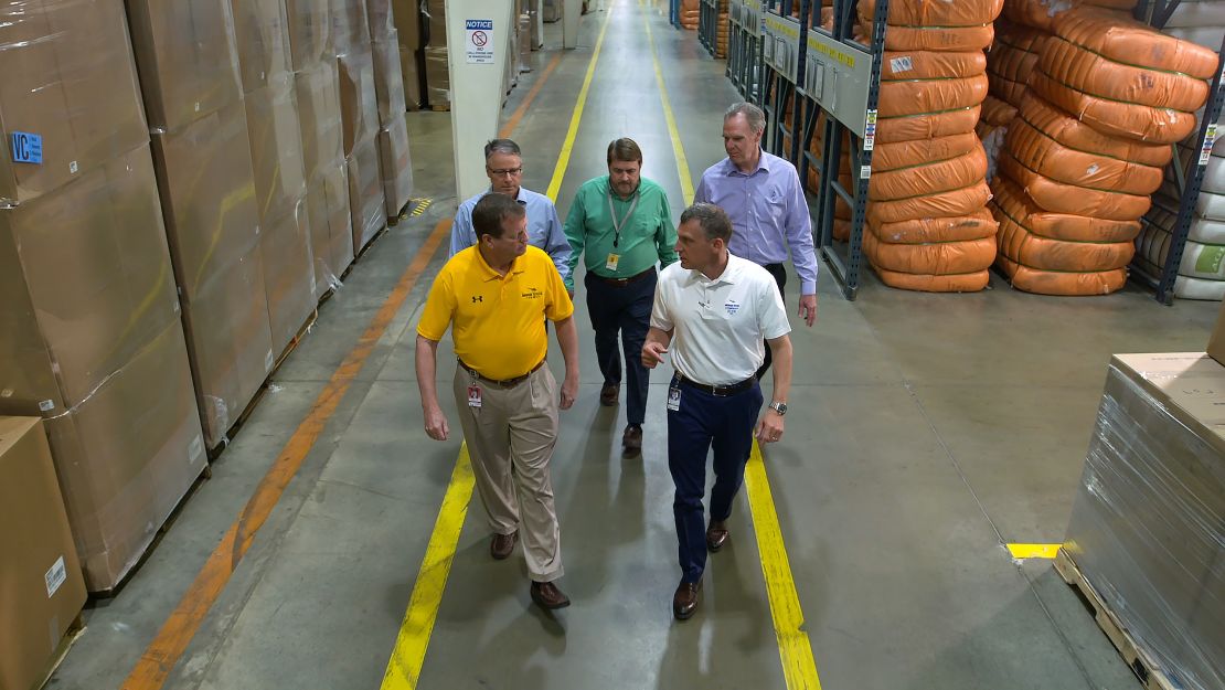 Lance Ruttenberg [front right], is CEO of American Textile Co., a 94-year-old family business that sources materials from China.