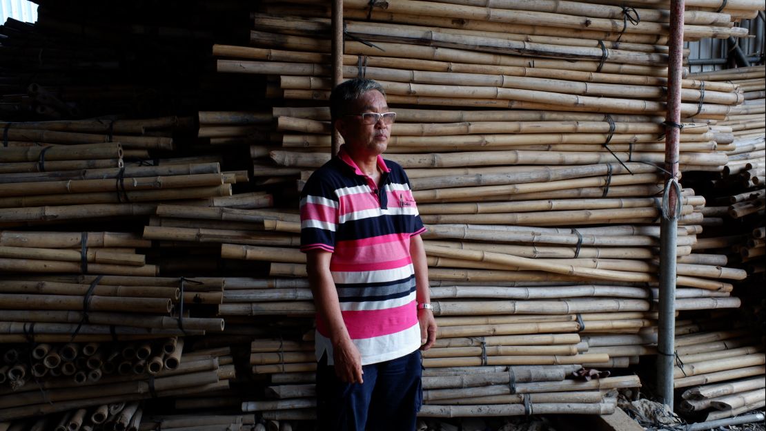 Chio Seng Wai has been in the industry for nearly 50 years, and in that time has erected hundreds of skeleton frames with his bare hands.