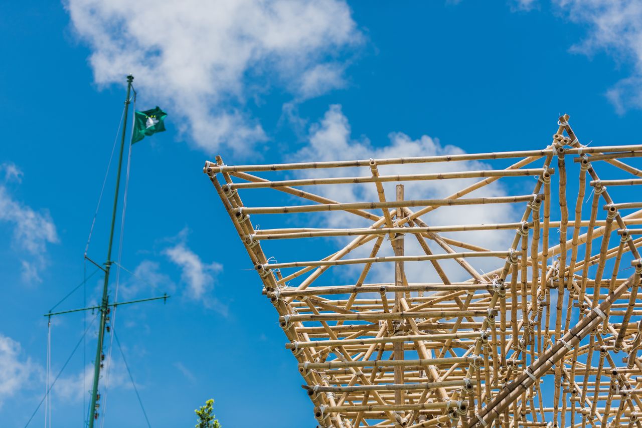 Chio says there have been too few candidates who are willing to learn the technique of bamboo scaffolding.