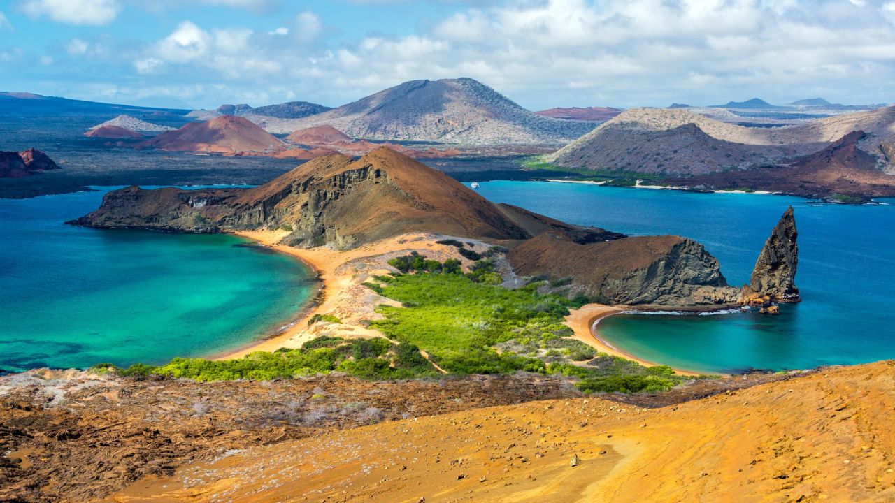 <strong>Bartolomé, Galapagos Islands, Ecuador:</strong> Named for a friend of the naturalist Charles Darwin, this island is home to the only penguins that live north of the equator.