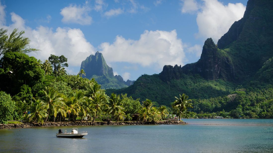 <strong>Mo'orea, French Polynesia: </strong>While Mo'orea is just a quick ferry trip away from the famous island of Tahiti, the smaller isle is far less developed, which means fewer crowds as you roam white-sand beaches and swim with humpback whales. 