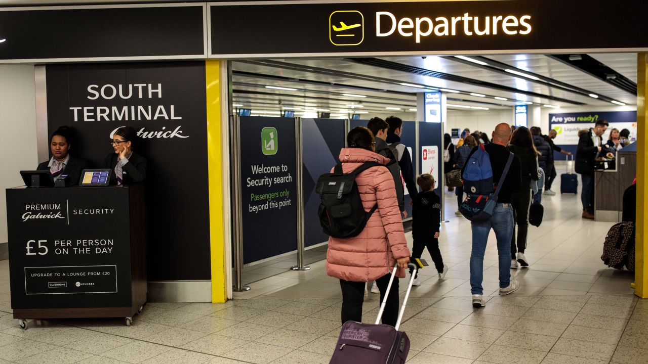 The white powder seized at Gatwick Airport Wednesday was tested and discovered to be cake mix.
