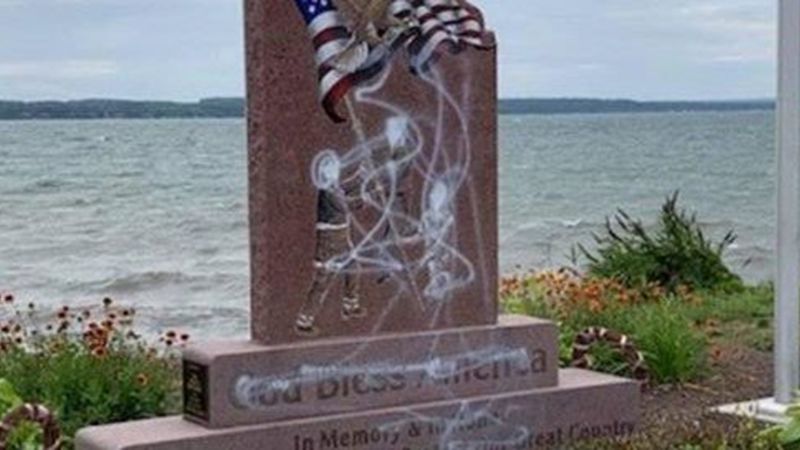 A 9 11 Memorial Was Vandalized In Upstate New York Cnn