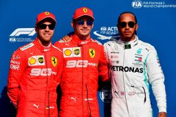 Charles Leclerc, Sebastian Vettel and Lewis Hamilton completed the top three in qualifying at Spa.