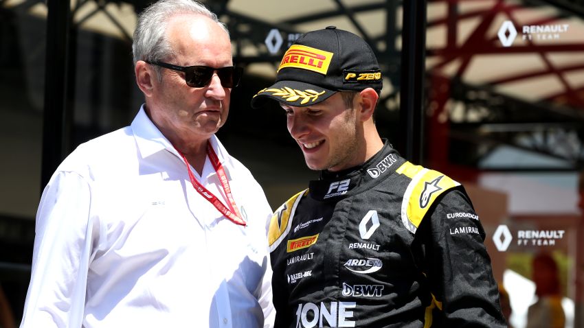 LE CASTELLET, FRANCE - JUNE 23: Anthoine Hubert of France and BWT Arden celebrates after winning the sprint race of the F2 Grand Prix of France at Circuit Paul Ricard on June 23, 2019 in Le Castellet, France. (Photo by Charles Coates/Getty Images)