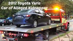 Police distributed this photo of the car of Sharena Nancy, a woman who is charged with kidnapping. 