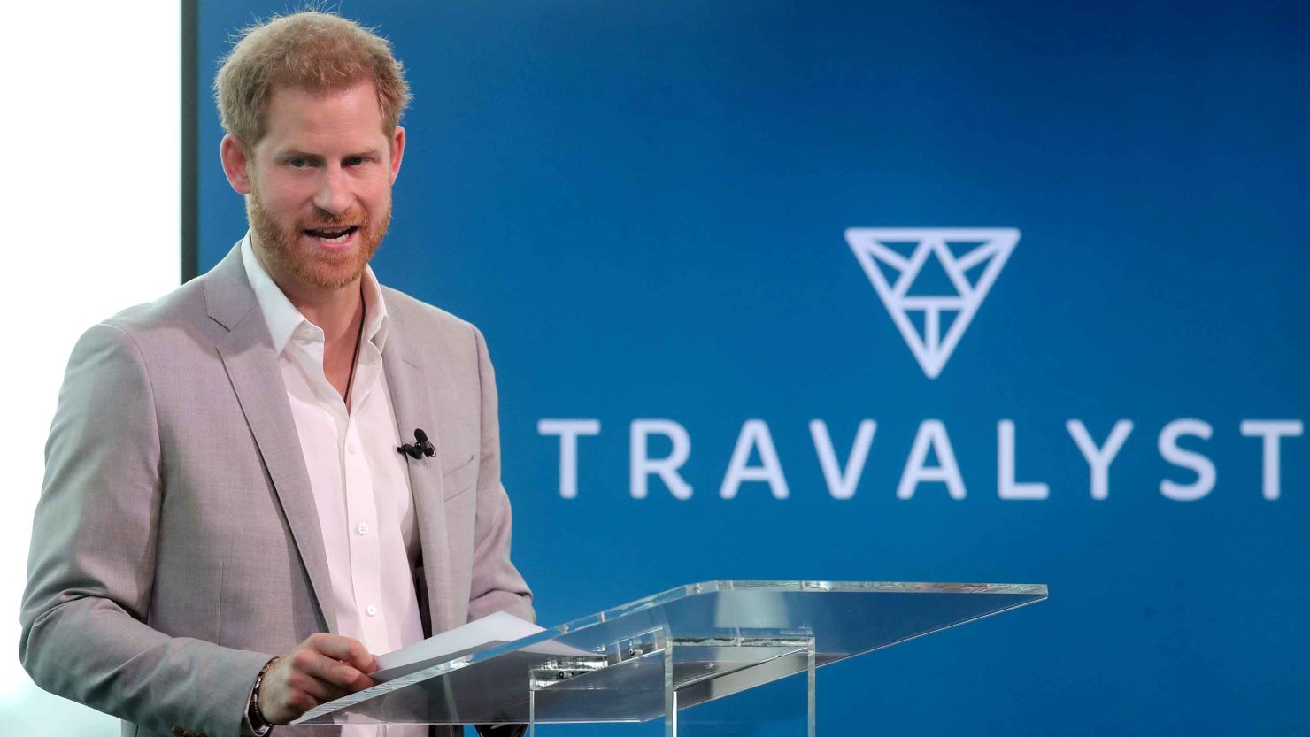 Prince Harry announced the Travalyst initiative in Amsterdam Tuesday.