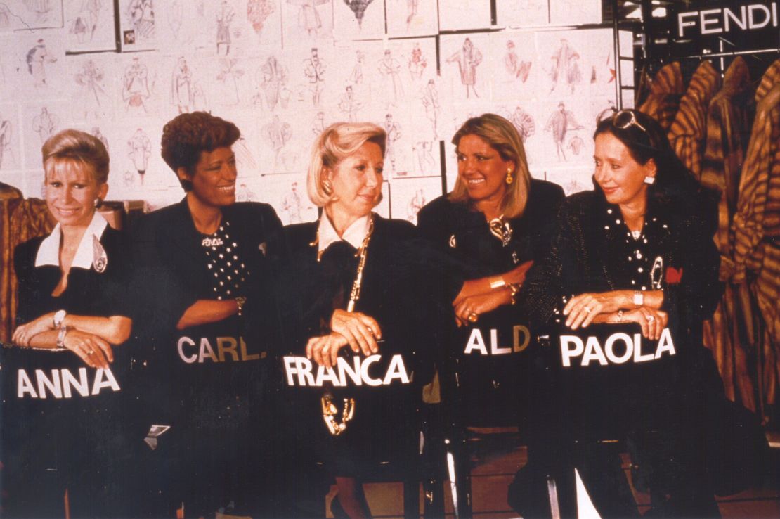 The Fendi sisters -- Anna, Carla, Franca, Alda, Paola.