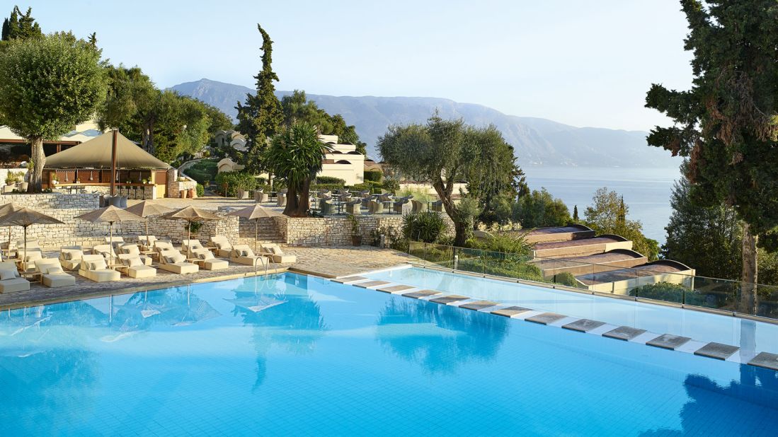 <strong>Daphnila Bay Dassia, Corfu: </strong>Set on a green hill overlooking Dassia Bay, Daphnila Bay Dassia has a private beach and a freshwater pool.