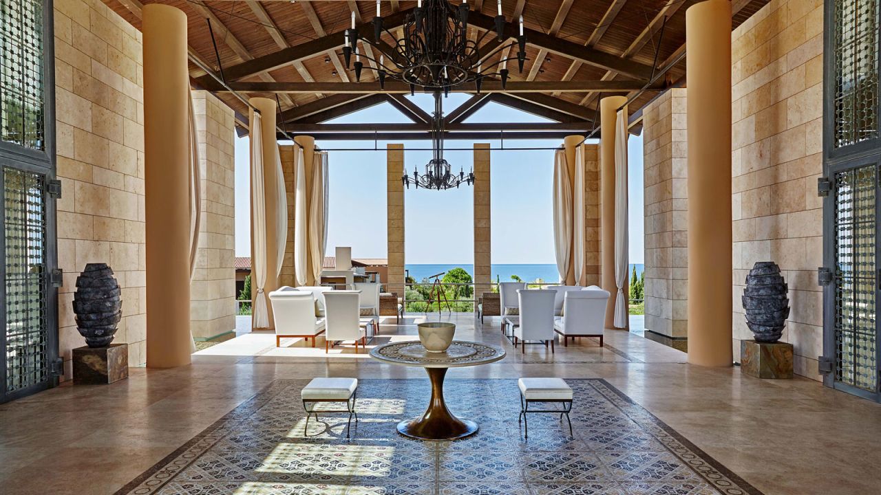 <strong>The Romanos at Costa Navarino, Messinia: </strong>This award-winning hotel has 321 rooms, suites and villas with private infinity pools. 