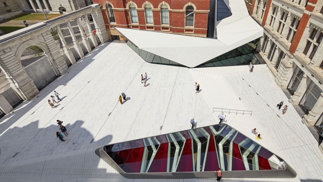 The V&A's Exhibition Road Quarter has opened to visitors a fancy porcelain-tiled courtyard and subterranean galleries.