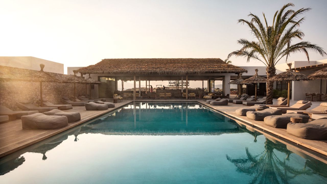This 100-room hotel is reminiscent of a traditional Greek village.