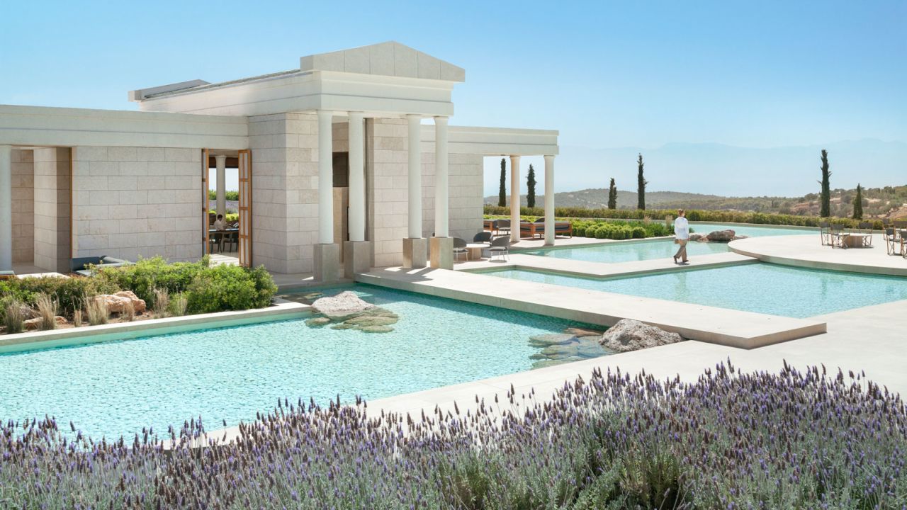 The stunning Amanzoe is the work of American architect Edward Tuttle.