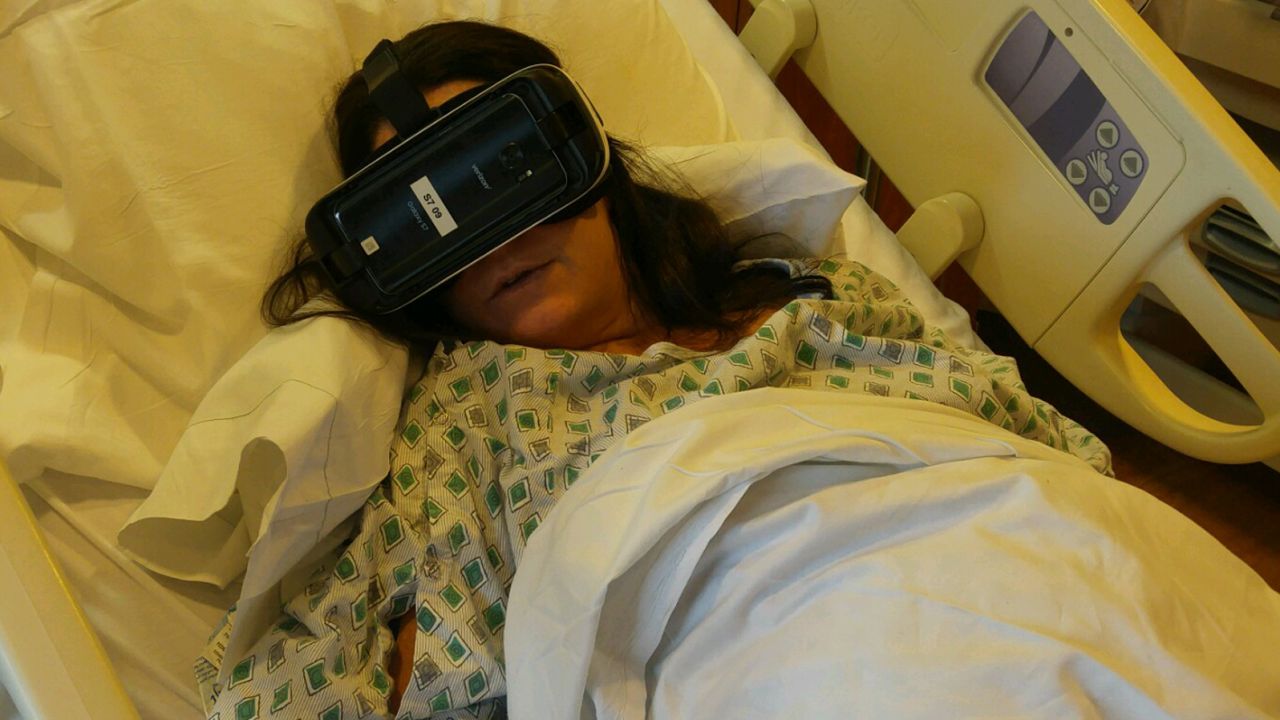 Erin Martucci used virtual reality during the birth of her daughter in 2016. Now that she's pregnant again, she's hoping to use it a second time during labor.