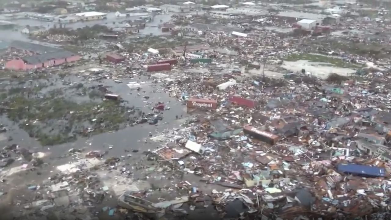 Destruction in the Bahamas.
