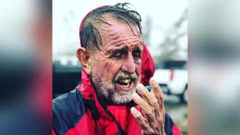 Howard Armstrong was rescued two days after the hurricane hit.