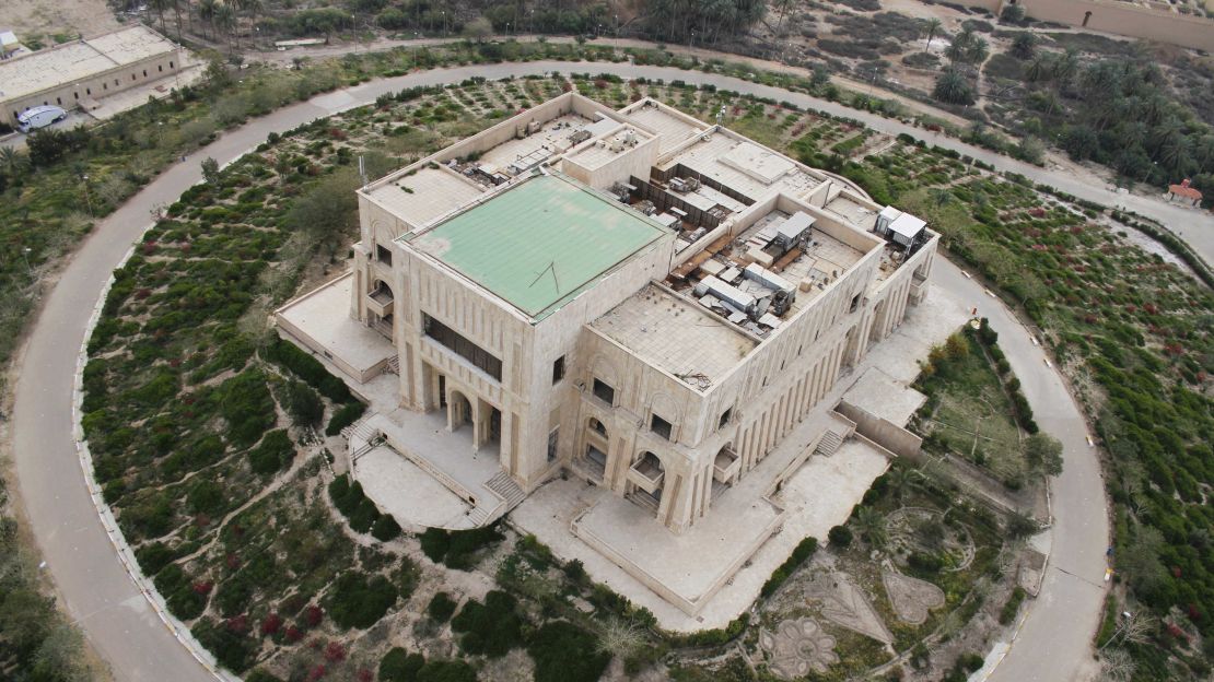 Saddam Hussein's Palace, Hilla, Babil Governorate, Iraq:  Saddam Hussein built this palace as an homage to Babylon.