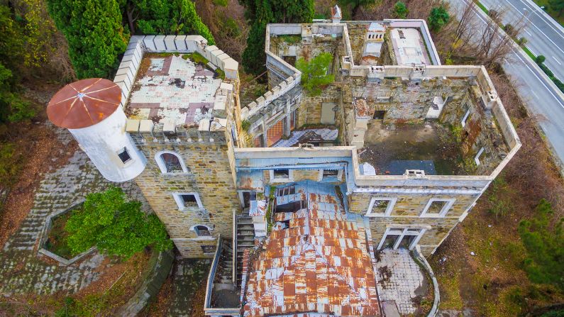 <strong>Dacha Kvitko, Sochi, Krasnodar Krai, Russia:</strong> This striking structure built in a pre-Revolution Russia, offers an insight into a bygone era. It's one of several opulent ruins from around the world that appears in a new book "Abandoned Palaces."