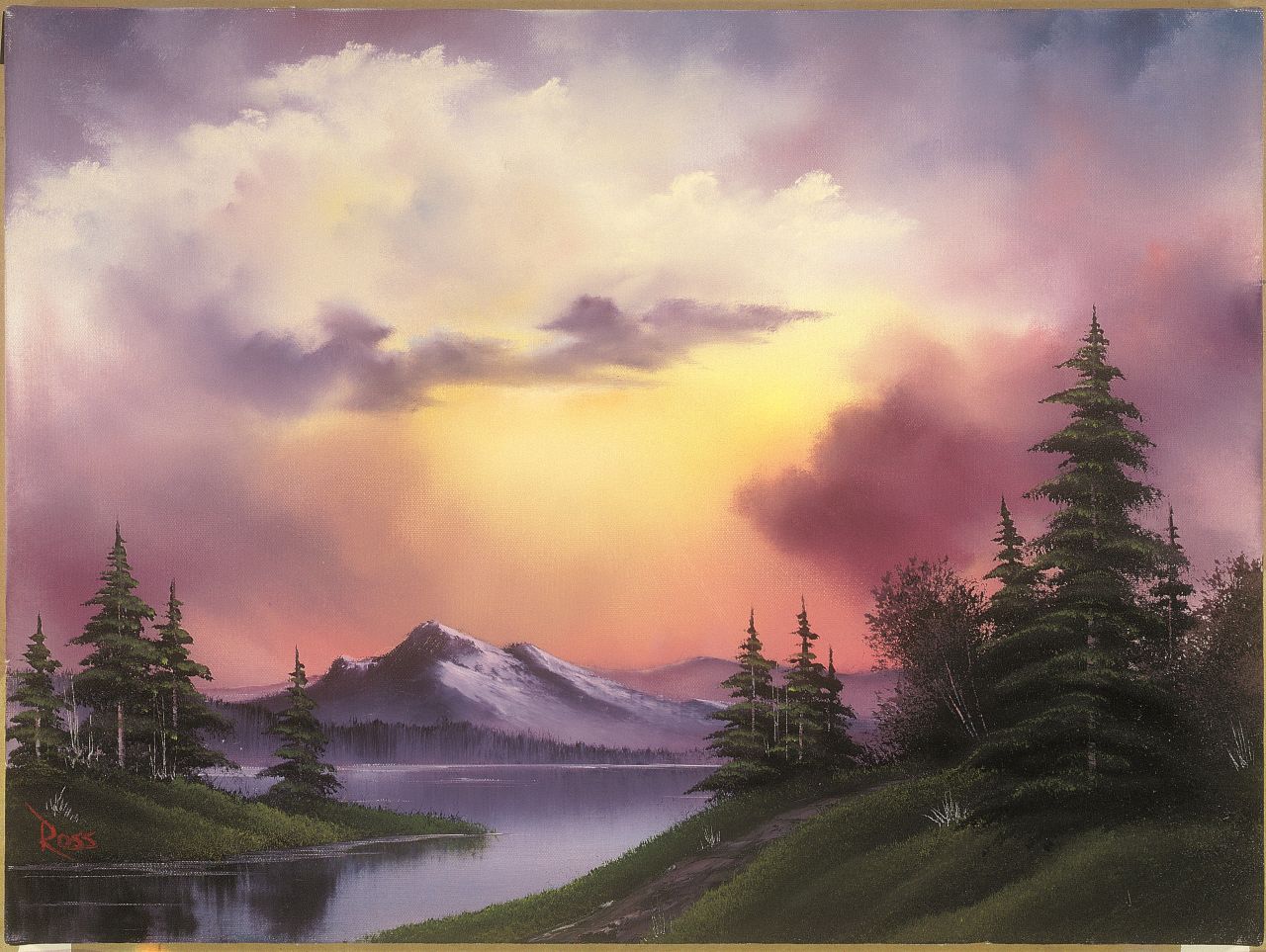 Bob Ross, the TV painter, is finally being recognized in an exhibition