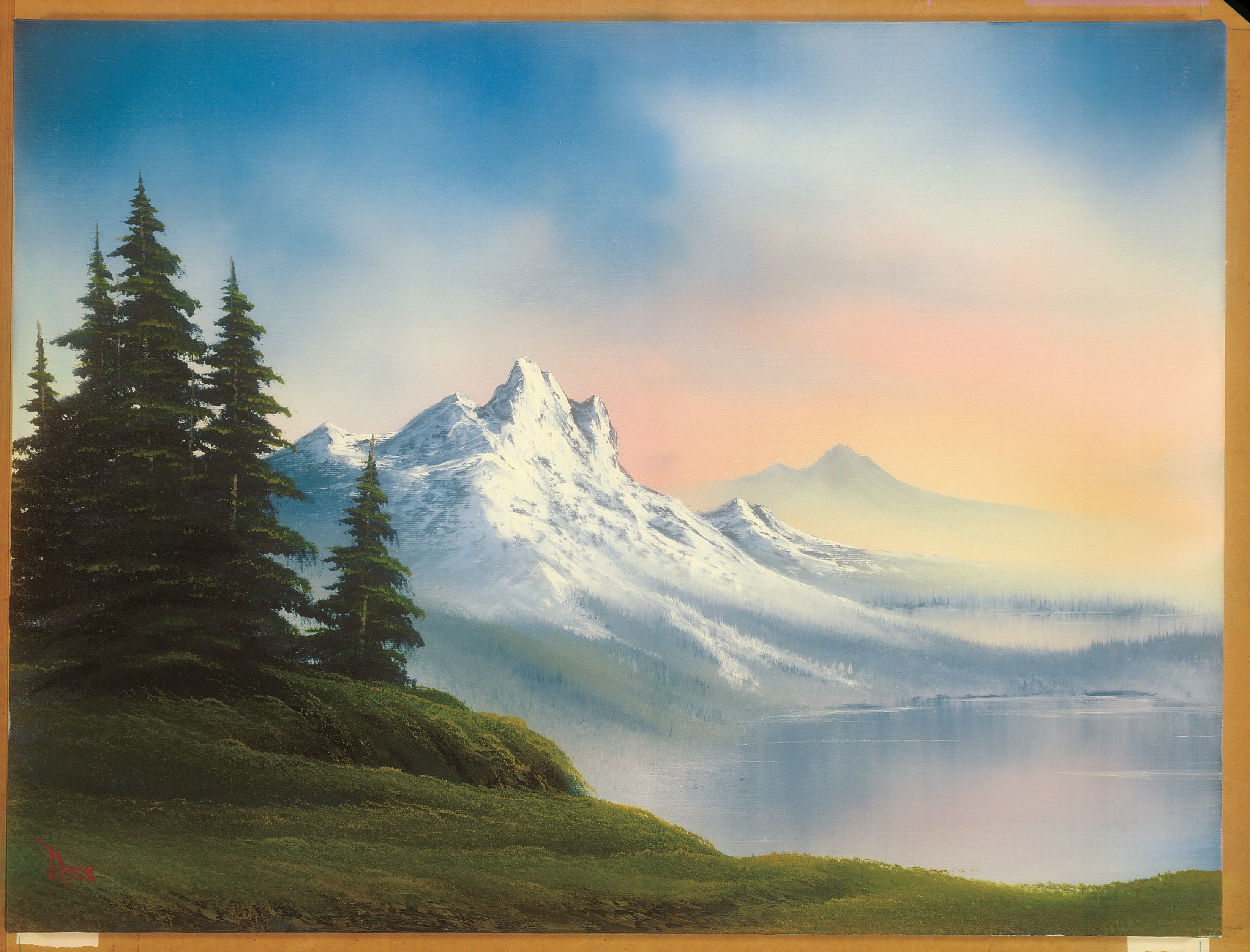 Bob Ross' Paintings Finally Being Recognized in an Exhibition
