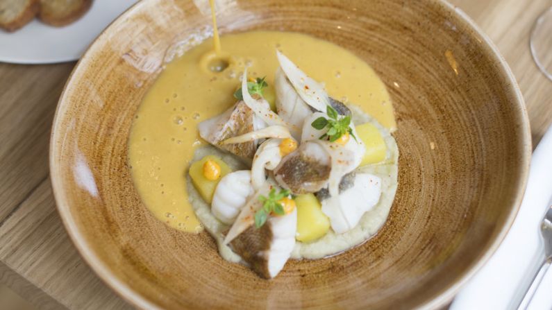 <strong>Baieta: </strong>The deconstructed bouillabaisse at this hot Paris restaurant is the chef's signature dish.