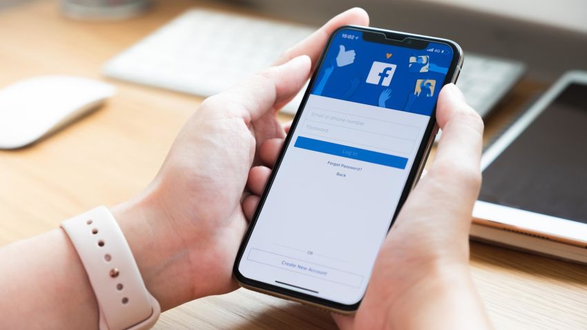 facebook mobile stock