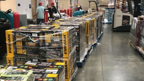 All 100 of these generators were purchased in Florida and are being shipped to the Bahamas.