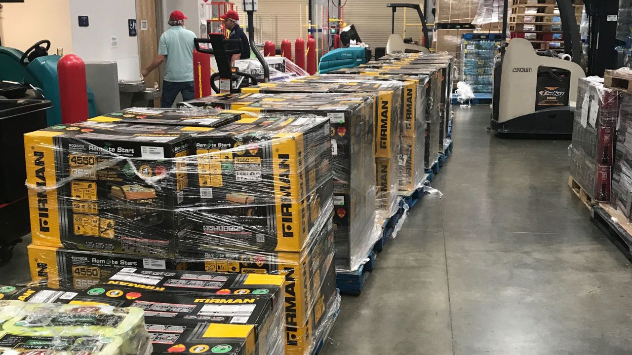 All 100 of these generators were purchased in Florida and are being shipped to the Bahamas.