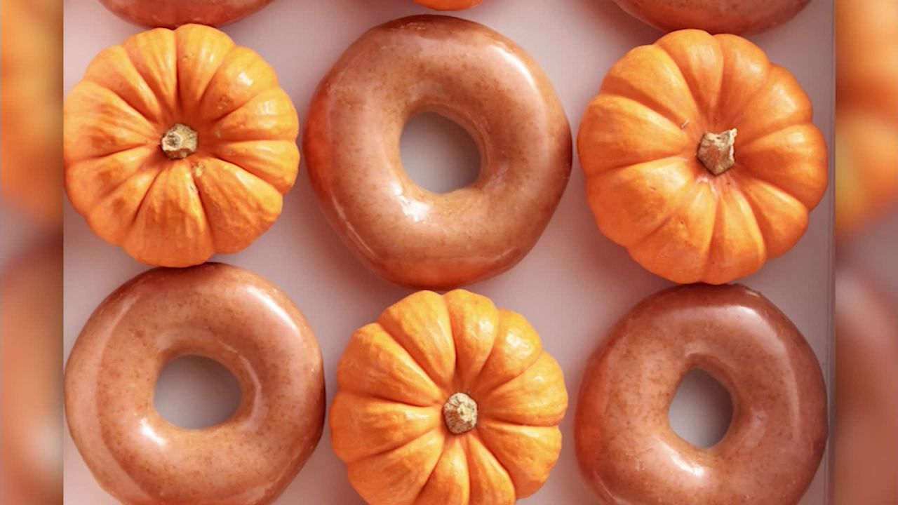 Krispy Kreme introduced pumpkin spice doughnuts this year.