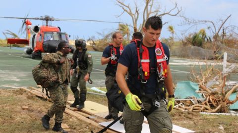 Nearly 140 US Coast Guard personnel have responded to Dorian in the Bahamas.