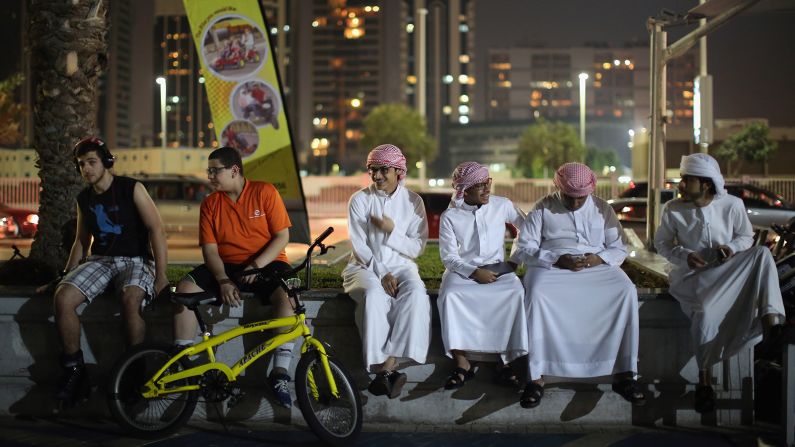 <strong>Corniche nights: </strong>Abu Dhabi's famed corniche is always a hive of activity, but it really comes alive after dark. 