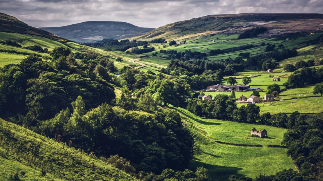 The Yorkshire Dales is famous for its spectacular landscapes.